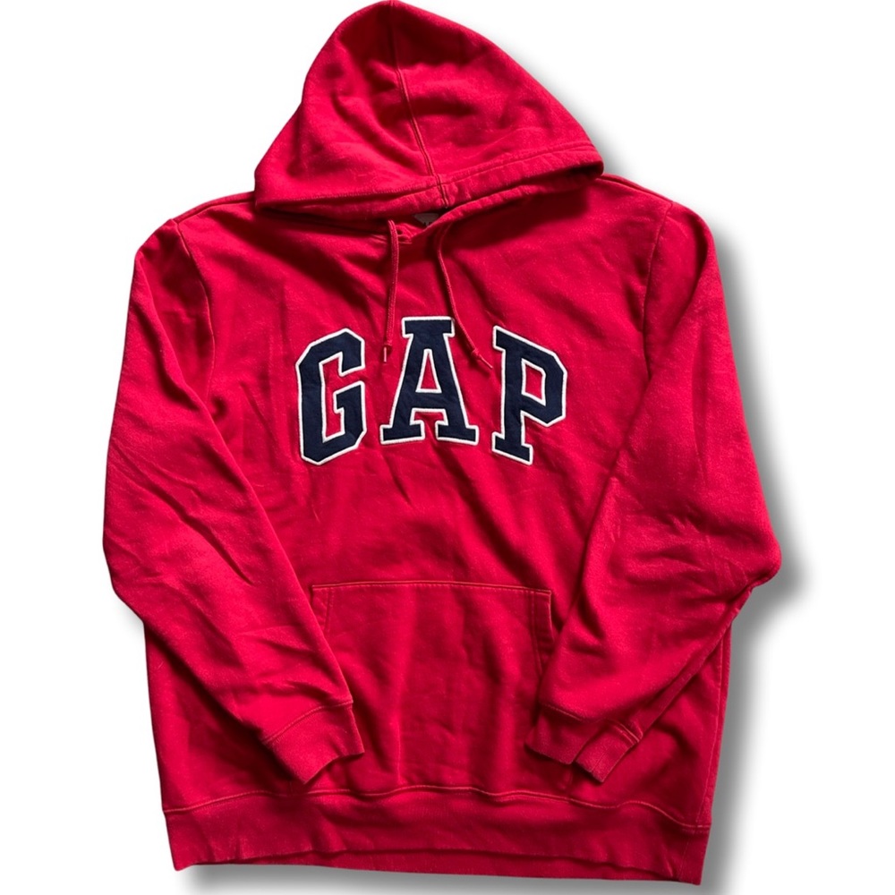Men’s XLarge Red Gap with Navy Blue “GAP” logo Hoodie